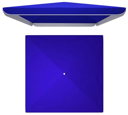 MXAXHH Telo Ricambio per Ombrellone da Giardino 4 Stecche, Copertura di Ricambio per Ombrellone Quadrato da Esterno Terrazza, Giardino, Piscina, Spiaggia(Blue,3x3 m/10x10 ft)