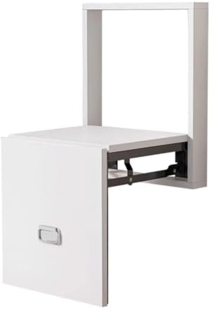 Taburete Plegable de Pared for cambiarse los Zapatos, Silla Plegable hacia Arriba y hacia Abajo, taburetes sólidos for la Entrada, taburetes de Pared Ocultos(Weiß)