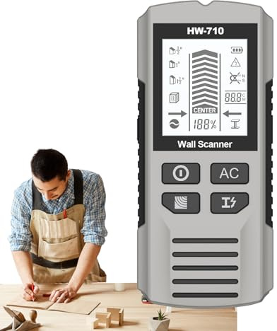 JIEBWCHA Pinpointer del rivelatore metallico, rilevatore metallico tenuto a mano | Display LCD portatile e rilevatore di metalli audio - Strumento di ricerca per studi multifunzionale, scanner di