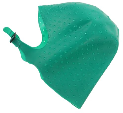 Alipis Cuffia per Colpi di Luce in Silicone Verde per Colorazione Chioma Professionale con Gancio Metallico, Mantiene Temperatura e Umidità Ottimali per Trattamento di Bellezza Fai da Te