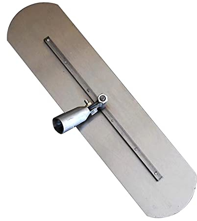 Cazzuola per cemento – design durevole in acciaio inox | livellatore efficiente e strumento per pavimentazione | robusto manico estensibile per un facile utilizzo
