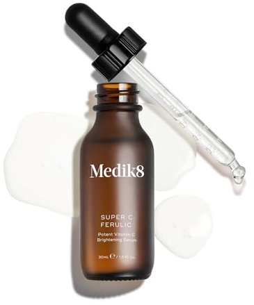 Medik8 Super C Ferulic - Potent Vitamin C Brightening Serum - 30% Stablised Vitamin C - Skin Brightening & Wrinkle-Reducing - 30ml