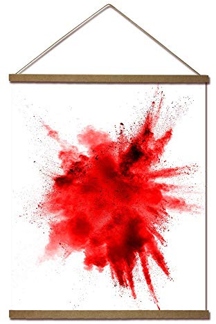Close Up Magnetische Posterleiste - 2 Poster-Aufhänger/Posterschienen/Plakatleisten - MDF - Natur - 101 cm