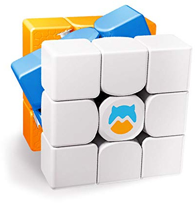 Monster Go 3x3 Regenbogen Trainer Würfel, MG Cube Würfel Lernserie Spielzeug Puzzle Geschenk für Kinder und Anfänger