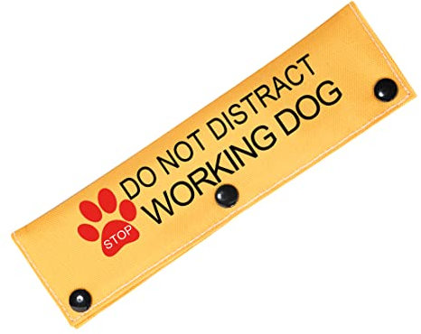 Service Dog Leash Sleeve Dot Not Pet Working Dog Leash Sleeve Service Dog Leash Wrap (DISTRACT WORKING)
