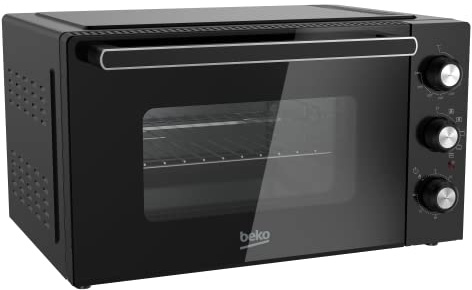 Beko - BMF42B - Four électrique, cuisson ventilée, 42 litres, 2000 W, 5 fonctions, minuterie 90 min, température jusqu'à 230° - Noir