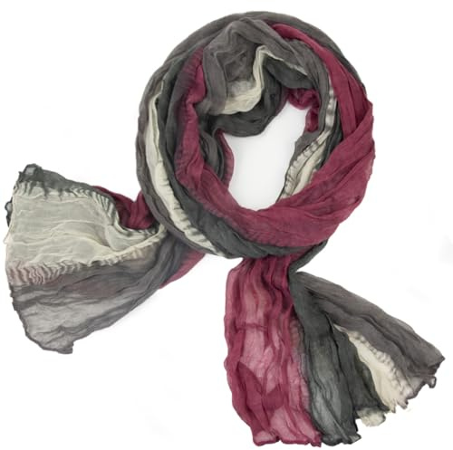 Gloop Damen Schal leichter Loop schal Schlauchschal Tuch mit Farbverlauf | Viele Farben leichte für Frühling, Herbst, Winter, Schal