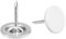 QUARKZMAN 50Pz Chiodi per Tappezzeria, Testa Piatta 11mmx13mm, Puntine da Disegno Chiodi Decorativi per Lavagna Sughero Mobili, Puntine per Mobili, Divani, Testate, Colore Bianco