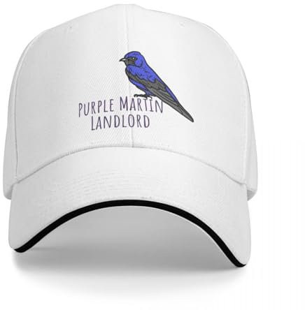 ENWIND Lila Martin Vermieter Vogelbeobachtung Mütze Baseballkappe Hut Damenhut Herren Bedruckte Mode verstellbar Freizeitmützen