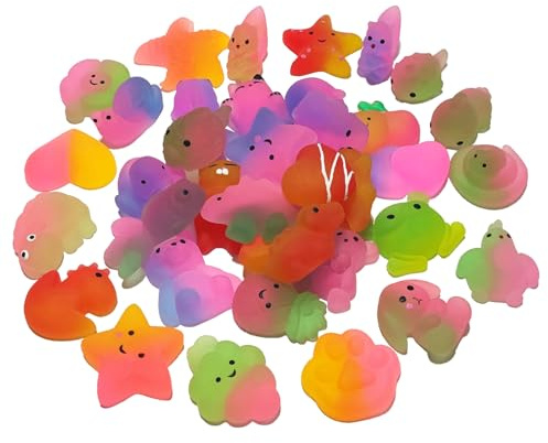 30 st färggradient serie Mochi Squishy stresslindring leksaker, sensoriska leksaker, barn födelsedagsfest prisvärd gåva, klassrumspriser, klassrumspriser, gooddie väskor för barn