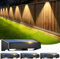 sununiny Solar Fence Lights Outdoor Garden,4 Pack Wall Lights Outdoor IP65 Waterproof,9 Colors 11 Modes RGB Garden Fence Lights Solar Powered for Outside Backyard,Pathway,Yard