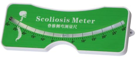 Strumento di misurazione per scoliosi con sfera in metallo per goniometri da 0 a 30 ° per test ospedalieri