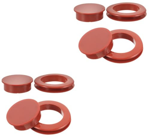 Sosoport 4stücke Silikon Schirmlochringe Mit Kappen Für Gartenmöbel Anti-rutsch Umbrella Hole Caps Für Terrassentische Und Außenbereich