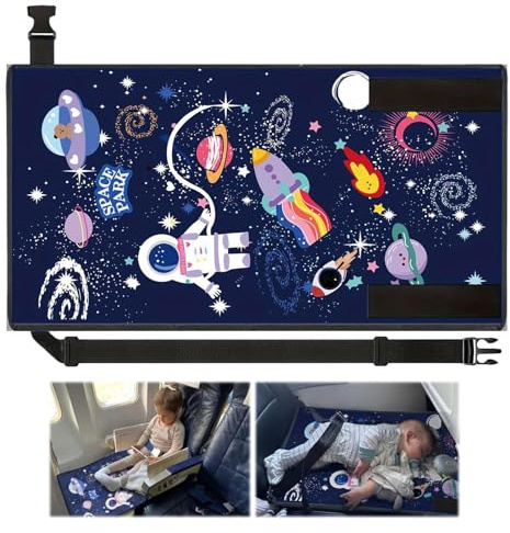 flugzeug-fußstützen-hängematte,79 * 44cm Hängematte für Flugzeuge Fußstütze,Tragbares Flugzeugbett,Kompakte Flugzeug-Fußstütze,Flugzeug Bett,Flugzeughängematte,für Reisen,usw (Sternenhimmelblau)
