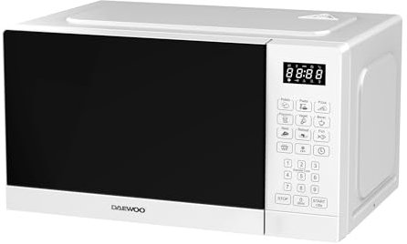 Daewoo MD-FA202SW-EU, 20 litri di capacità, 700 W di potenza, 8 programmi, 5 livelli di potenza, pannello digitale, colore bianco