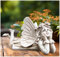 Garden Fairy Statue for Outdoor & Indoor – Resin Lying Fairy Figurine with Flower Crown, Angel Garden Ornament for Patio, Lawn, Porch, for Mum, Grandma, or Nature Lovers