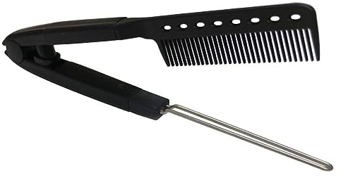 FRCOLOR V-förmiger Haarglätter V-design Haarkamm Kunststoff Kompakt Für Präzise Haarstyling Frisurenkamm Haarschnittzubehör