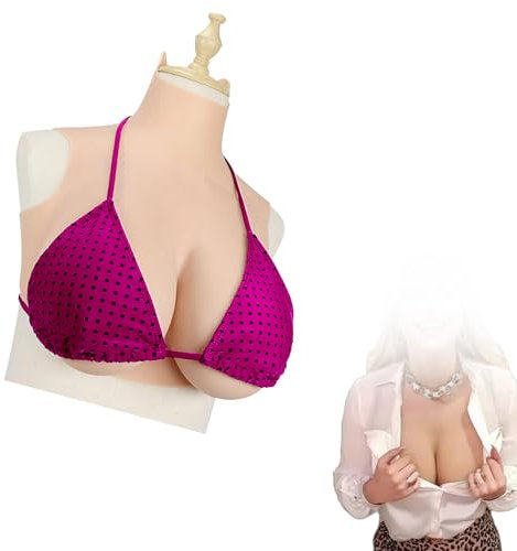 Adima Silikon-Brustpanzer Realistische und weiche Brüste Silikongefüllte Brustform für Crossdressing-Bekleidung von Mann zu Frau