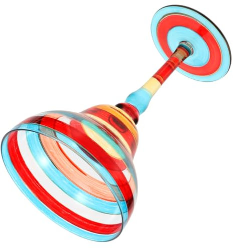 VICASKY Bicchiere Margarita Decorativo Dipinto Bicchiere da Cocktail per Decorazione Della Tavola Alta Trasparenza e Design Confezione Strisce Rosse