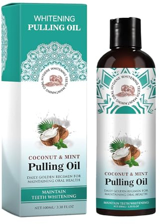 Mnozreo Bain de Bouche à l'Huile de Noix de Coco,Aider à Une Haleine Fraîche,Bain de Bouche Oral à l'Huile de Coco,Lutte Contre la Mauvaise Haleine,100ML,1PC