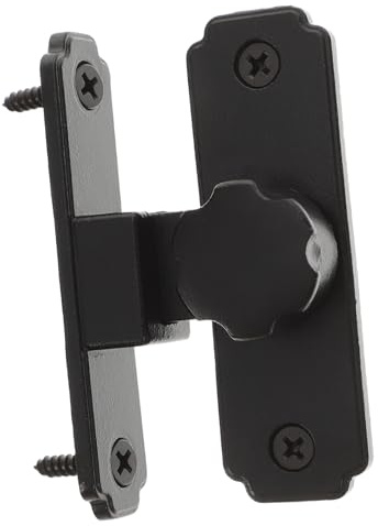 ETHZZLE Serrure Applique Inoxydable pour Porte Coulissante Verrouillage Sécurisé pour Portes de Grange Salle de Bain Cuisine et Fenêtres Loquet Robuste