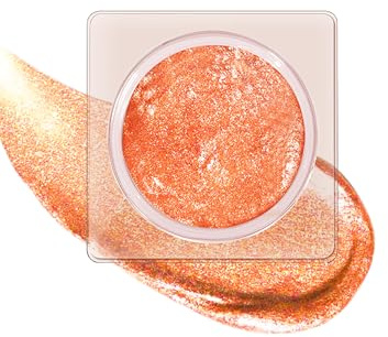 Glitzer Lidschatten, Orange Creme Eyeshadow& Highlighter für Frauen | Glitzer Lidschatten, Orange Creme Eyeshadow& Highlighter für Frauen