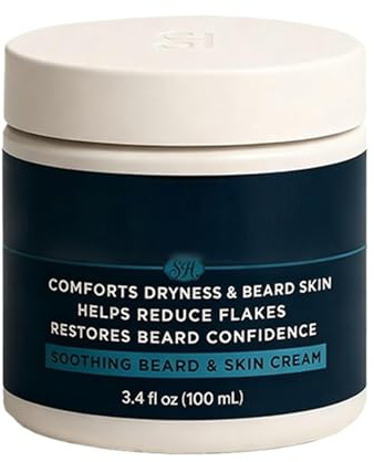 Crème À Barbe Pour Hommes, Réduit Démangeaisons Et Irritations, 100 Ml, Après-shampoing Pour Poils Du Visage, Baume Adoucissant Pour La Barbe, Formule Hydratante, Pour Petit Ami, Père, Mar