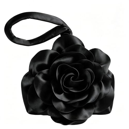 BABEYOND Handtasche Damen mit Rosenverzierung, Elegante Clutch für Abendparty & 1920er Jahre - Abschlussball, Hochzeit Brautzubehör