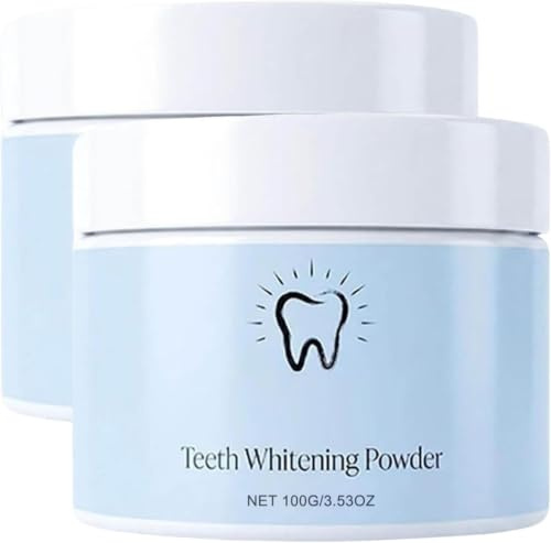HikariTeeth Whitening Powder, 2pcs HikariWhitening Powder, Natural Teeth Cleaning Powder, 3-in-1 Natural Formula for Coffee, Tea, Wine & Smoking Stain Remove, Daily Oral Care for Men and Women