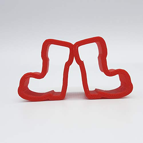 Weihnachtsmann Stiefel Ausstecher, 5cm / 8cm / 10cm / 12cm Größe, 25mm tief (12cm)