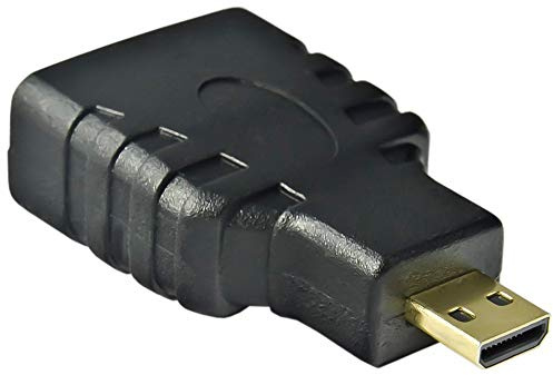 Akyga AK-AD-10 - Adaptador de HDMI a Micro HDMI (Conector Hembra a Conector Macho 1.4a, Dorado)