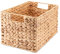 Decorasian - Cesto portaoggetti Intrecciato in giacinto d'Acqua - Erba Marina Rettangolare, Naturale, M (32cmx23cmx19cm)