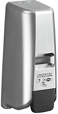 CapriTech Foaming Toilet Seat Disinfectant Dispenser - Silver Wall Mount Soap Dispenser