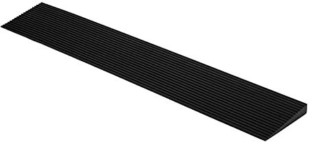 CINNYE 1.2'' Rise Solid Rubber Wheelchair Ramp,Threshold Ramp Used for Thresholds,Doorways and Bathroom (High:1.2 Inch(Pack of 1)) Black