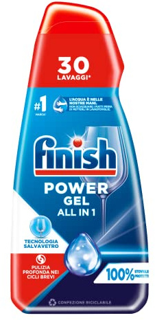Finish Powergel Geschirrspülmittel, flüssig, 30 Waschgänge, 600 ml