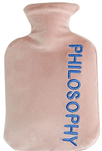 Flannel hot Water Bottle, ice Bag, Soft and Comfortable Jacket, a hot Water Bottle That relieves Fatigue and Warms The Whole Body. (Color : Pink)