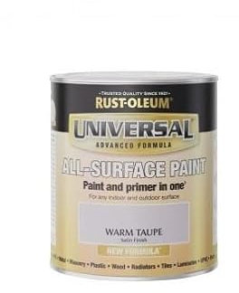 Rust-Oleum Universal Paint Satin Warm Taupe 750ml