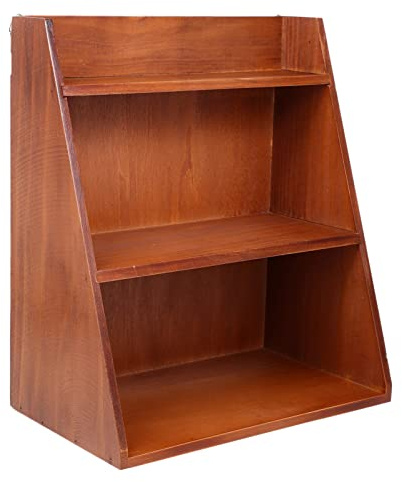 IMIKEYA Multi-Layer Storage Rack Wooden Sundries Organizer Rack for Home Dormitory and Office 13.39 X 11.81 X 6.69 in Smooth Surface 1 Pack