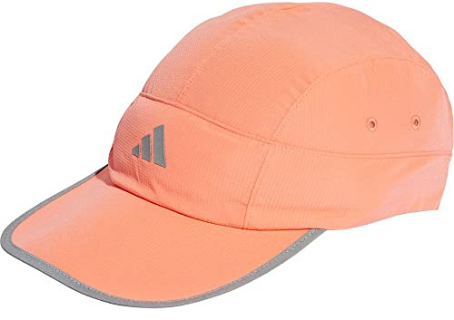 adidas Unisex Running Packable HEAT.RDY X-City Cap, Coral Fusion / Reflective Silver, S