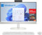 HP All-in-One 24-cr0007ss Ordinateur de Bureau 23,8 FHD (AMD Ryzen 5 7520U, 16 Go RAM, 512 Go SSD, AMD Radeon Graphics, Windows 11 Home) Blanc Clavier QWERTY Espagnol