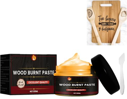 DIY Holzbrenngel Werkzeug Holzbrennmarker Flammenpaste für Brandmalerei Zubehör Multifunktional für Papier