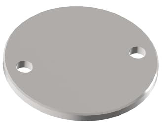 Sellon24 Edelstahl Bodenplatte Voll Anker Pfosten ohne Loch Platte 100 mm Schliff Ronde geschliffen zum Schweißen Bodenplatte Schweissen Befestigungsplatte Pfostenanker Geländer Balkon 1950-100