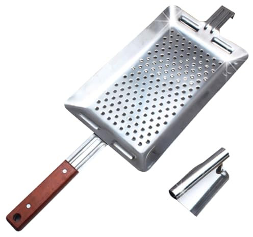 2 Stück Spätzlemacher aus Edelstahl und Holz mit Presswerkzeug