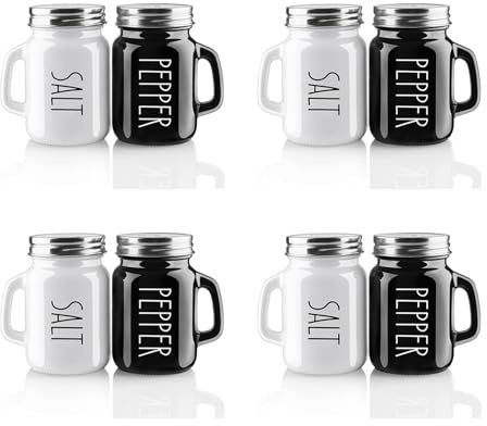 Set di 4 saliera e pepiera, 113,4 g, saliera e pepiera, decorazione per la cucina