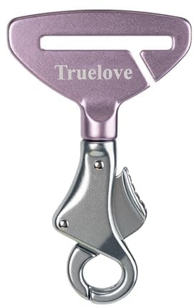Truelove Fahrzeugsicherheitsgurtschloss, Hundesicherheitsgurtclip Universaler Hundekindersitzgurt - Hundesicherheitsgurtverriegelung - Tragbarer Fahrzeugsicherheitsgurtharness für Haustier-Autoreisen