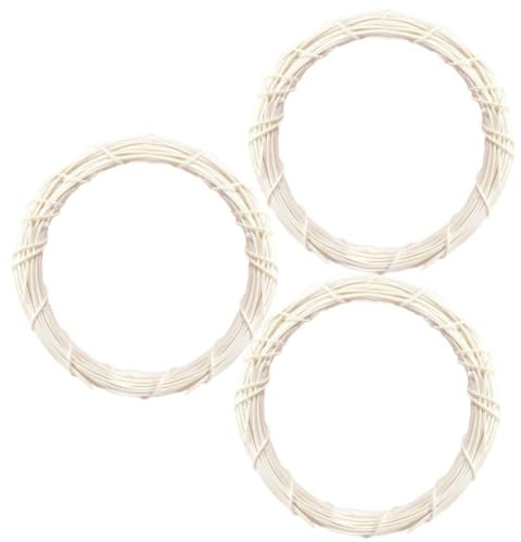 STOBAZA 9stücke Rattan Kranz Ringe Für DIY Dekoration Natürliche Bastelrahmen Für Rustikale Feiertagsdeko Für Hochzeiten Partys Und Wandgestaltung