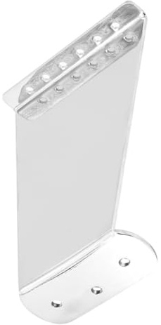 BESTonZON Gitarrensaitenhalter aus Metall für 6-saitige Jazzgitarre Praktische Verwendung und Einfache Installation Silberfarbene Ersatzteile für Gitarren