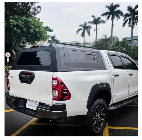 YBDFCBF Laderaumabdeckung Pickup Truck Topper kompatibel for Chevy Silverado GMC Sierra 1500 2500 3500 2013–2025, Laderaumabdeckung mit Schloss, LKW-Ladeflächenüberdachung, Hardtop-Überdachung, Zubehö