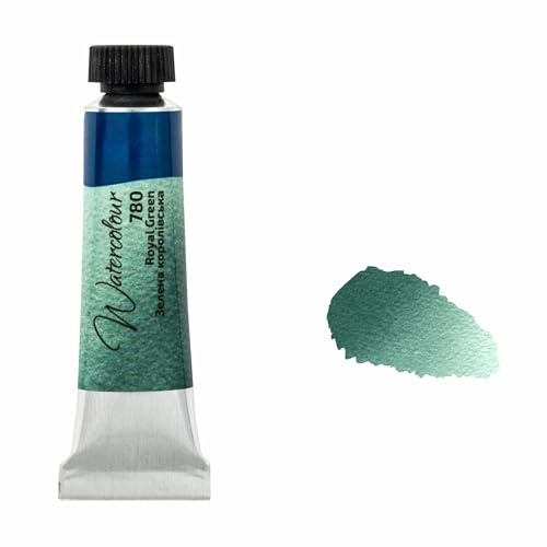 7 Artists Aquarellfarbe Königs Grün – 10 ml Aquarellfarben Tuben Einzeln | Professionelle Hochwertig Künstler Aquarell Farben | Aquarellfarben Tube Set Einzeln