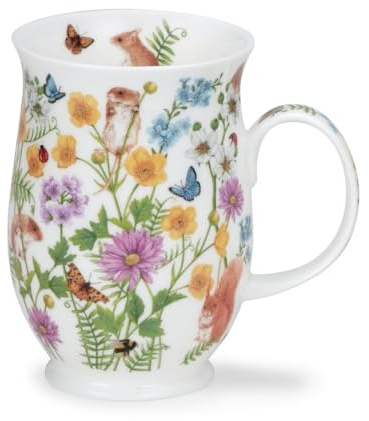 Dunoon Suffolk Hidden Garden Buttercup Tasse aus feinem Knochenporzellan, 0,31 l